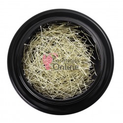 Fire din matase subtiri pentru decor unghii LSM09 Silver Gold